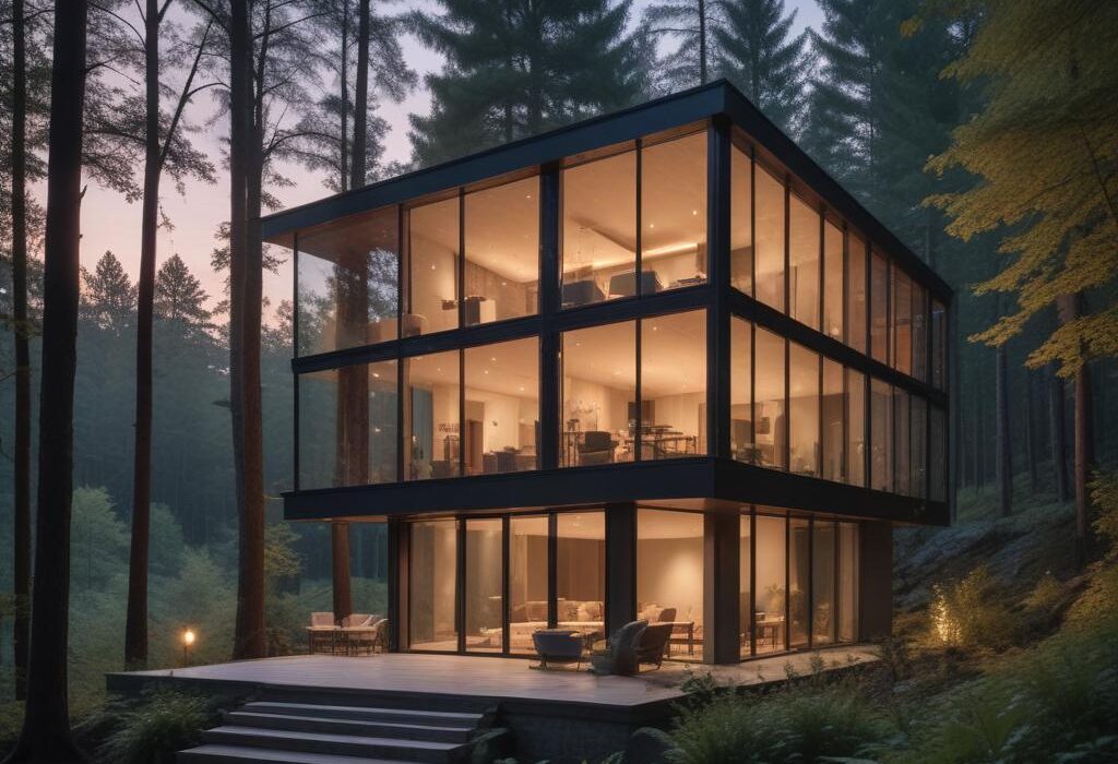 Проектирование и строительство домов с панорамным остеклением