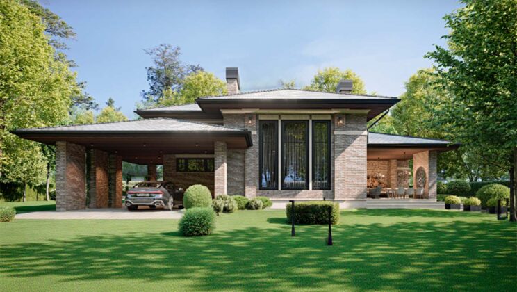 Проекты домов с панорамными окнами: свет, воздух и архитектура без границ