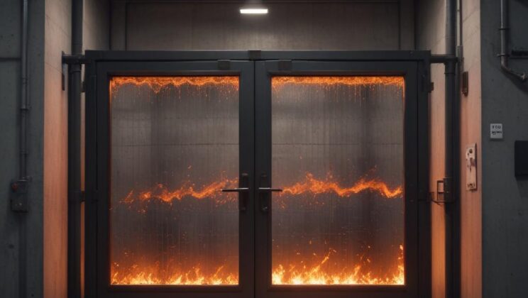 Откатные ворота для защиты от пожара