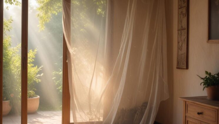 Распашные москитные сетки для дверей