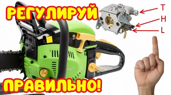 Как отрегулировать карбюратор бензопилы своими руками